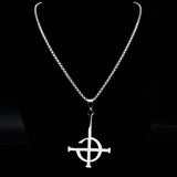 Ghost BC Nameless Necklace Ghoul Band Symbol Mask Grucifix Poster Jewelry