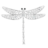 Crystal Zircon Dragonfly Brooch for Men and Women