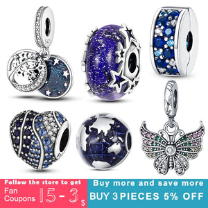 Travel Plane Butterfly Charm Astronaut Pendant for Bracelet