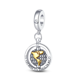 Travel Plane Butterfly Charm Astronaut Pendant for Bracelet
