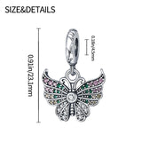 Travel Plane Butterfly Charm Astronaut Pendant for Bracelet