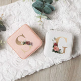 Letter Jewelry Boxes Portable Organizer Display Travel Jewelry Case Boxes