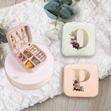 Letter Jewelry Boxes Portable Organizer Display Travel Jewelry Case Boxes