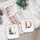 Letter Jewelry Boxes Portable Organizer Display Travel Jewelry Case Boxes