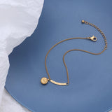Smiley Face Tassel Anklet Foot Chain Smiling Titanium Steel