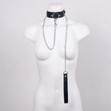 Goth PU Leather Collar Choker Necklace Sexy Punk Choker Collar