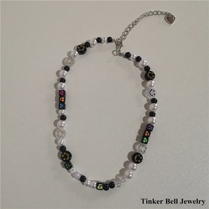 Goth Harajuku Punk Rock Smiley Choker Necklace Y2k Jewelry