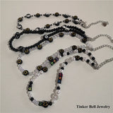 Goth Harajuku Punk Rock Smiley Choker Necklace Y2k Jewelry