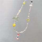 Vintage Heart Bow Pendant Necklace for Egirl