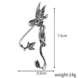 Gothic Elf Wings Ear Clip Dark Wind Punk Devil Earrings