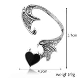 Gothic Elf Wings Ear Clip Dark Wind Punk Devil Earrings