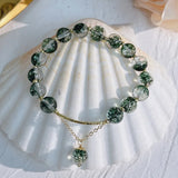 Green Ghost Deer Bracelet Women's Crystal Jewelry Gift