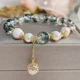 Green Ghost Deer Bracelet Women's Crystal Jewelry Gift