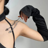 Skull Claw Hair Stick Rhinestone Hairpin Punk Hair Accessories