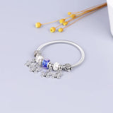 Vintage Metal Charm Bracelet Mix Healing Crystal Hallyu Mara Heart Jewelry