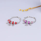Boho Resin Charm Bracelet Mix Healing Crystal Vintage Metal