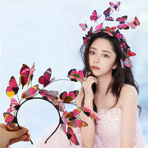 Bride Fairy Ladies Garland Headband Wedding Butterfly Hair Accessories
