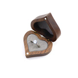 Wood Ring Box Proposal Engagement Ring Holder