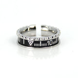 8 Colors Dial Speed Roman Numberal Ring Stainless Steel Wedding Bands