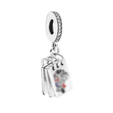 S925 Silver Autographed Book Pendant Jewelry