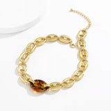 Hip Hop Clavicle Necklace for Women - Egirl Pig Nose Buckle Chain
