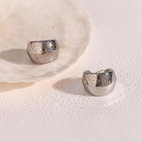 Chunky Hopp Earrings, Stainless Steel Jewelry For Party