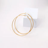 Hoop Earrings Stainless Steel Round Silver Party Jewelry