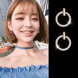 925 Silver Infinite Zircon Ear Studs for Earrings Charm DIY Jewelry