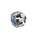 Hot Air Balloon Rainbow Sky Charm 925 Silver Jewelry for Bracelets