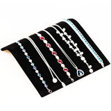 Velvet Necklace Bracelet Display Board Jewelry Organizer Stand