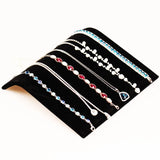 Velvet Necklace Bracelet Display Board Jewelry Organizer Stand