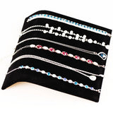 Velvet Necklace Bracelet Display Board Jewelry Organizer Stand