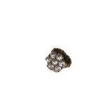 Bronze Diamond Ring Retro Style Romantic Flower Shape Delicate