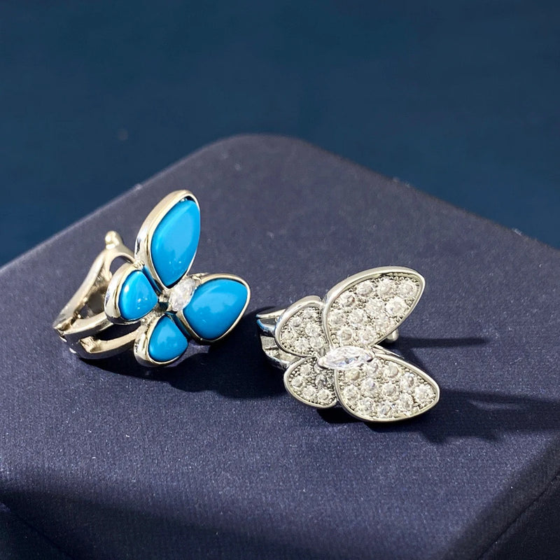 Pure 925 Sterling Silver Zircon Stud Earrings