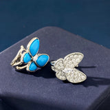 Pure 925 Sterling Silver Zircon Stud Earrings