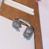 Water Drop CZ Bridal Wedding Ring