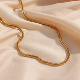 Stainless Steel Paperclip Link Chain Necklace Plated Jewelry