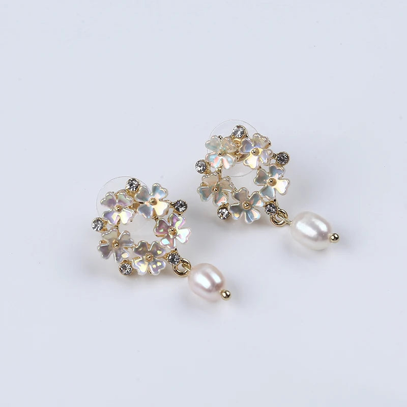 5-6mm Rice Pearl Earrings for Women