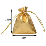 50Pcs 9x12cm Cotton Jute Drawstring Pouches for Jewelry Storage