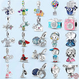 925 Silver Boy Girl Balloon Pendant Charm Bead for Bracelet Necklace