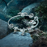 925 Silver Bracelet Bangle Women S925 DIY Jewelry