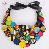 Ankara African Strand Button Necklaces & Pendants For Women Chokers
