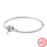 Charm Moments Silver Bracelet Tree Heart Butterfly Star Flower Leaf