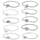 Charm Moments Silver Bracelet Tree Heart Butterfly Star Flower Leaf