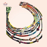 African Style Multicolor Bead Statement Necklace