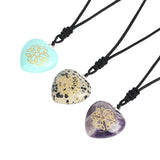 Triqueta Pattern Pendant Reiki Healing Crystal Pendant Necklace Quartz Jewelry