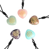 Triqueta Pattern Pendant Reiki Healing Crystal Pendant Necklace Quartz Jewelry