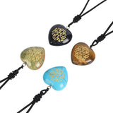 Triqueta Pattern Pendant Reiki Healing Crystal Pendant Necklace Quartz Jewelry