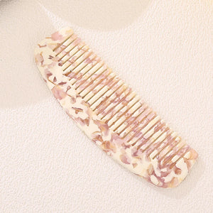 Pink Marbling Comb Girl Wind Insert Comb High Acetic Acid Combs for Woman