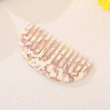 Pink Marbling Comb Girl Wind Insert Comb High Acetic Acid Combs for Woman